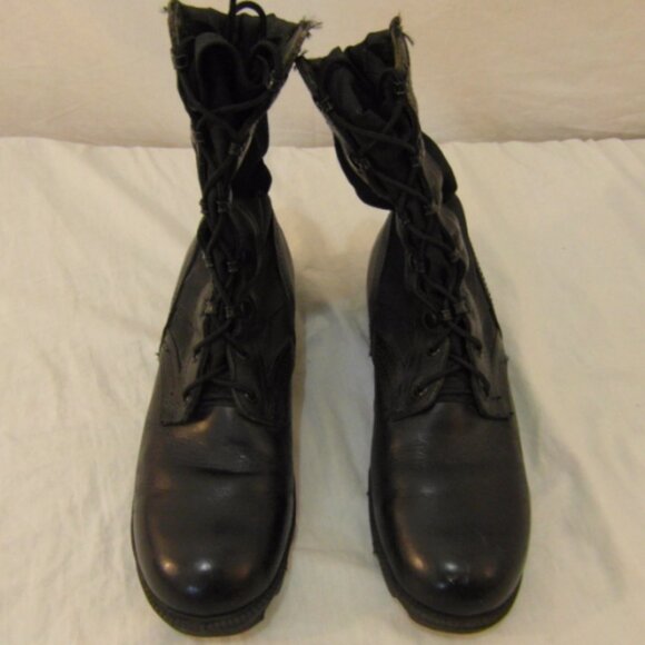 ALTAMA HOT WEATHER sz6R  BLACK JUNGLE SOLES LEATHER & CANVAS BOOTS NM 00141